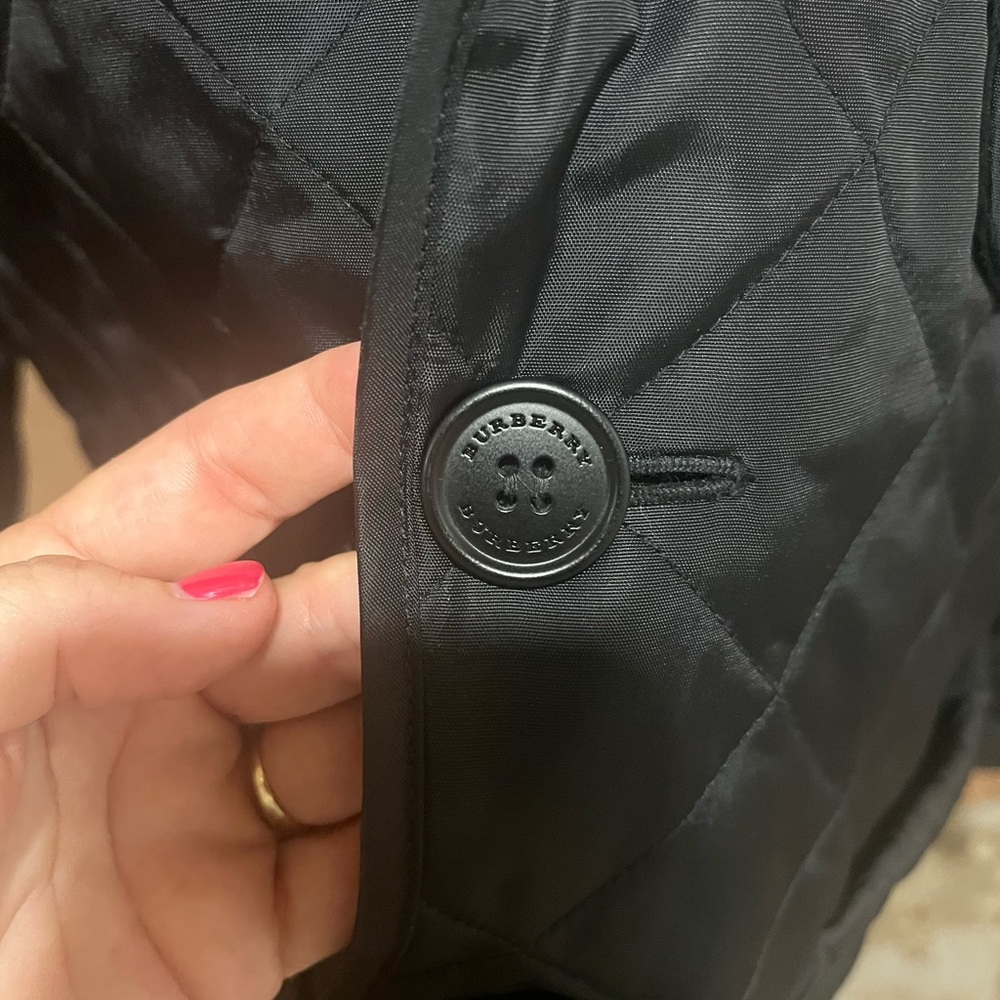 Burberry Black Quilted Puffer Coat - Picture 3 of 8